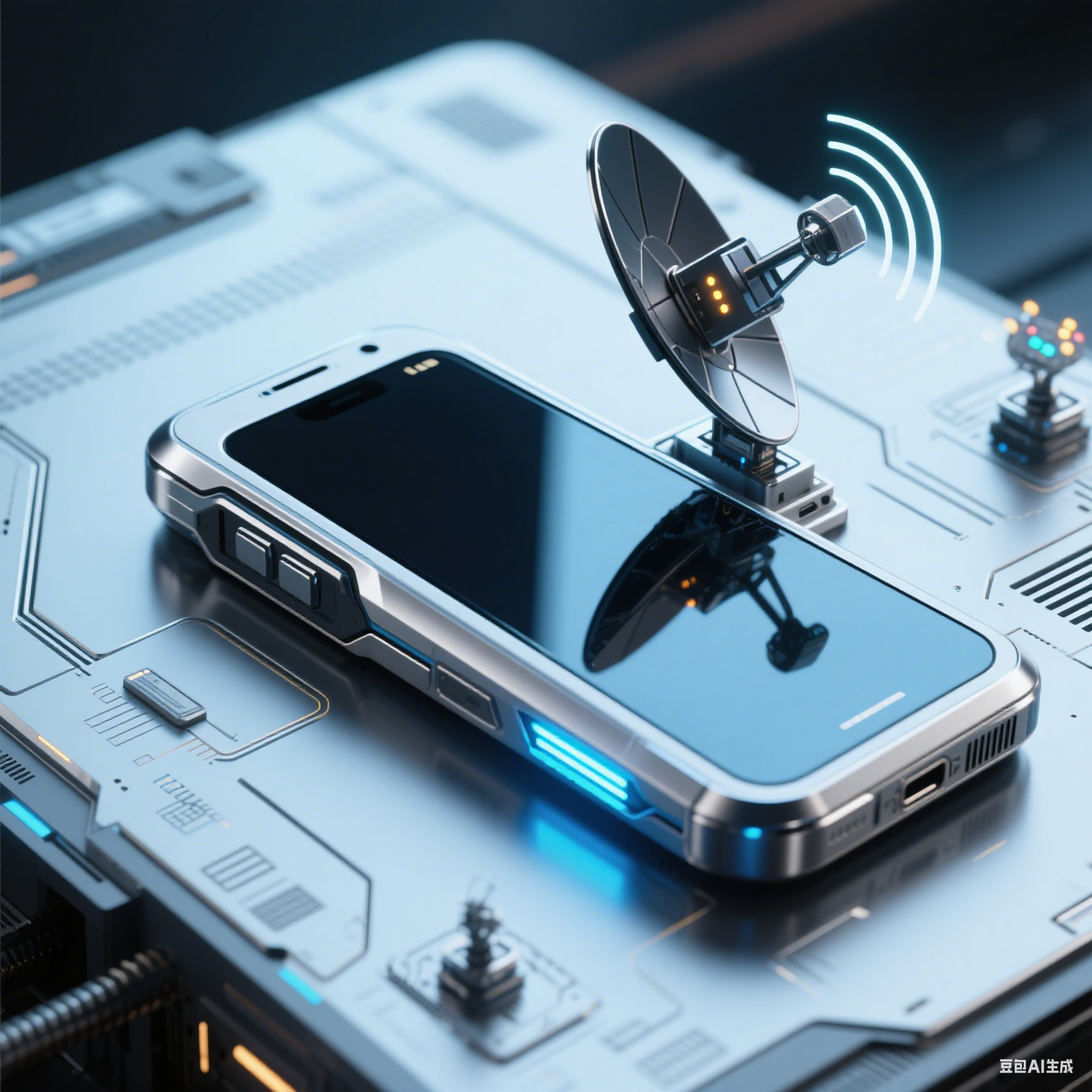 太阳能无线充 + 卫星通信全能手机