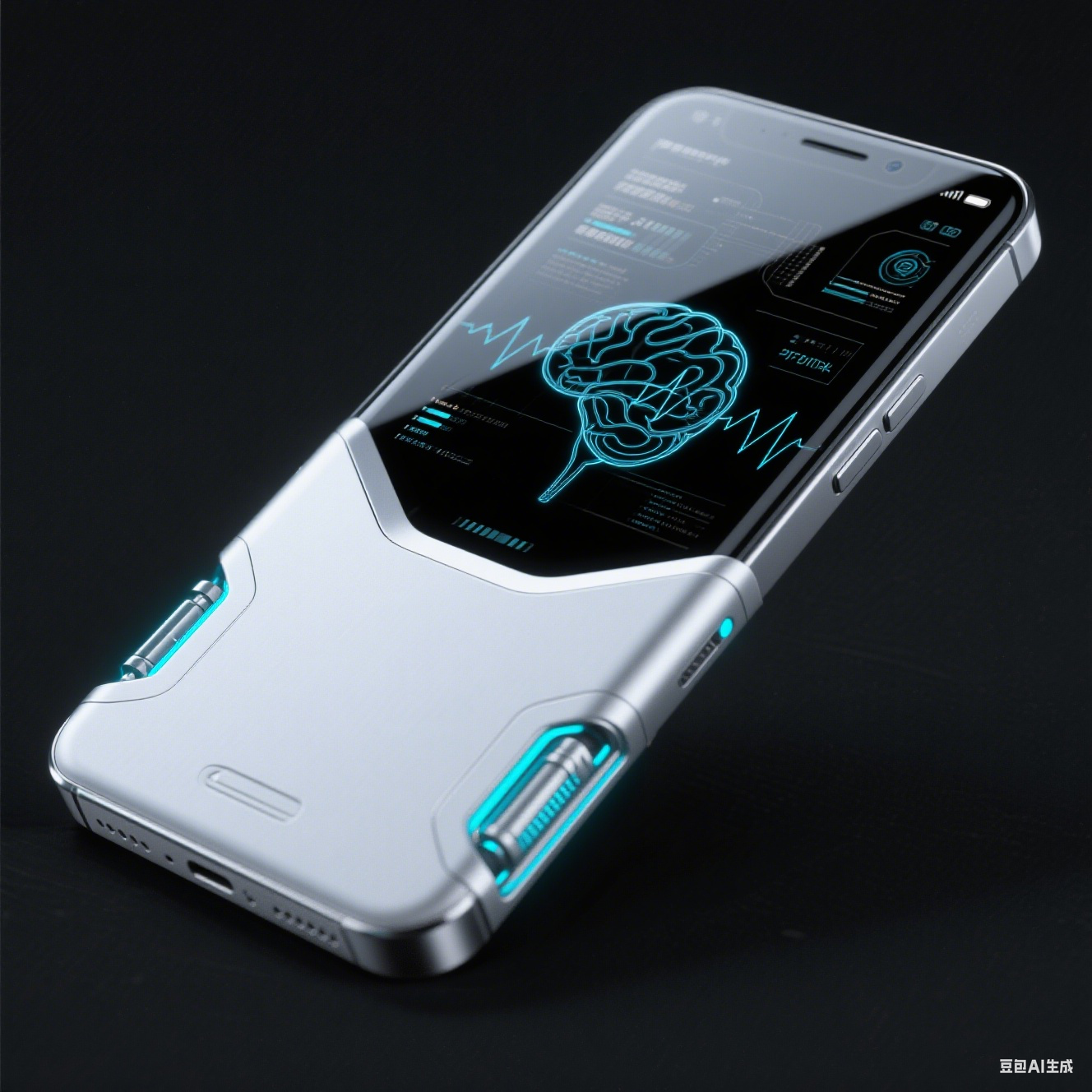 自修复材料 + 脑机交互概念手机